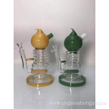 Mini Special Shape Single Chamber recycler glass bongs